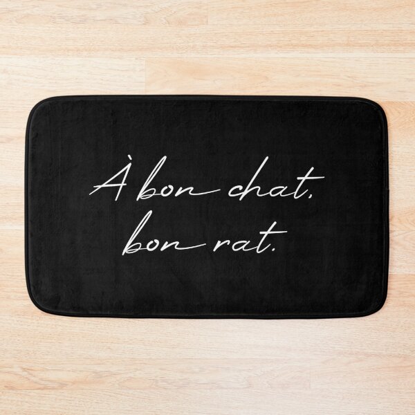 Item preview, À bon chat, bon rat. designed and sold by BeRudeShop.