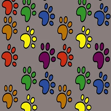 Artwork thumbnail, Paws Pattern by julset