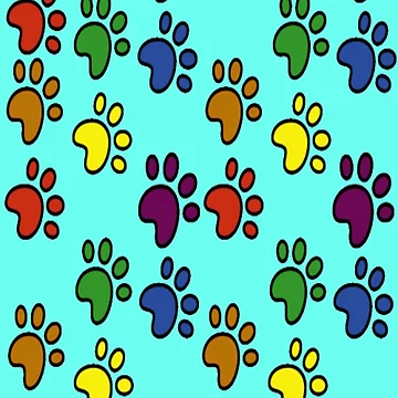 Artwork thumbnail, Paws Pattern by julset