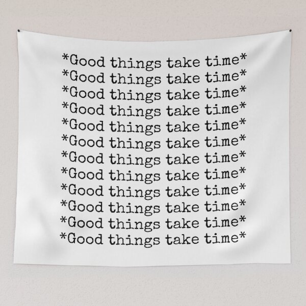 Item preview, Good things take time - typewriter quote designed and sold by Faeblehoarder.