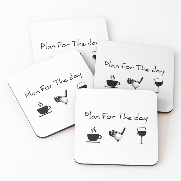 Item preview, Plan for the day Golf Coffee Wine designed and sold by parrishherrera.