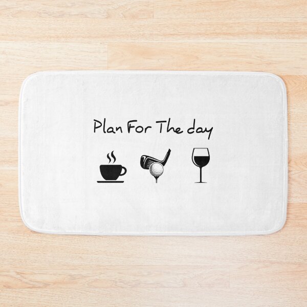 Item preview, Plan for the day Golf Coffee Wine designed and sold by parrishherrera.