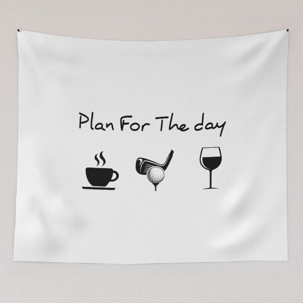 Item preview, Plan for the day Golf Coffee Wine designed and sold by parrishherrera.