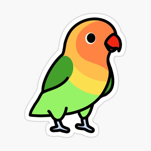 Fischer’s Lovebird Sticker