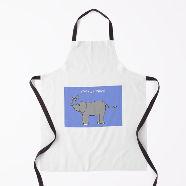 Item preview, Sorry I Forgot Cartoon Elephant with Knot in Trunk designed and sold by KateTaylor.