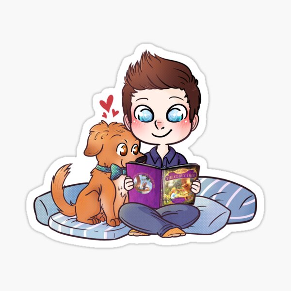 Chris and Cooper Sticker