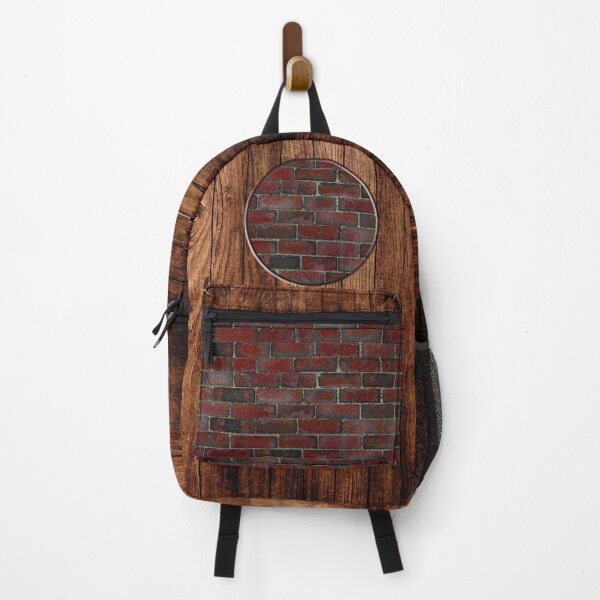 Item preview, Wood and Brick Backpack - Mochila de Madeira e Tijolo Zaino in Legno e Mattoni - Rucksack aus Holz und Ziegeln designed and sold by RazzArt.