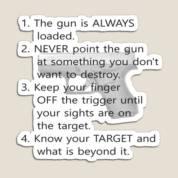 Item preview, Gun Safety Rules Keep You Safe When Shooting designed and sold by teakastreasures.
