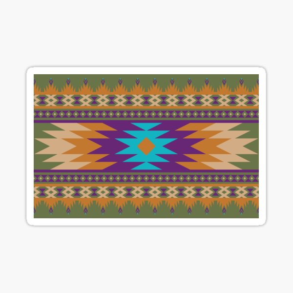 ethnic, ikat, pattern, floral, batik, carpet, design, motif, texture, african, boho, embroidery, abstract, Sticker