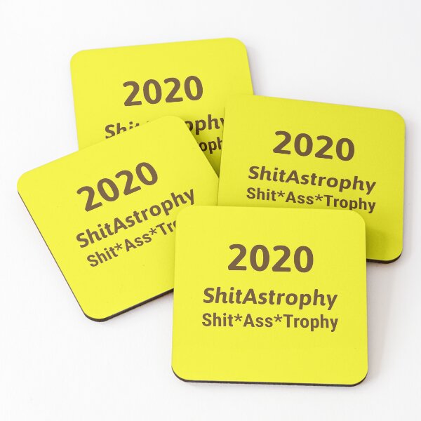 Item preview, 2020 ShitAstrophy Shit*Ass*Trophy - Depressing Shitty Bad Sad Year Pandemic Gifts Reminder Awful  designed and sold by guitarkel.