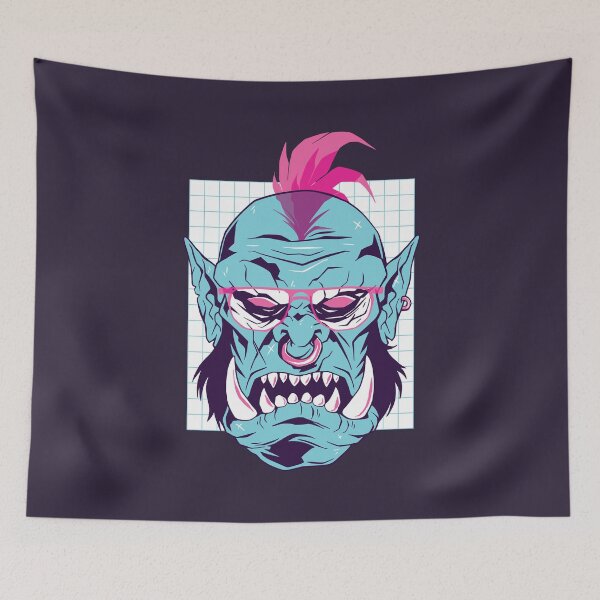 Item preview, Vaporwave orc creature designed and sold by DerSenat.