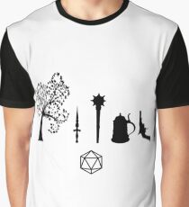 Rôle critique - Symboles de caractères T-shirt graphique