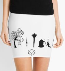 Minifalda Papel Crítico - Símbolos de Carácter