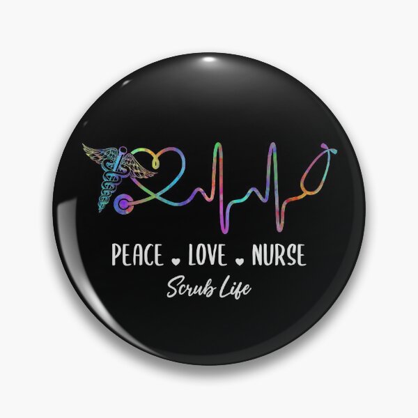 Item preview, Best Nurses Scrub Life Shirt Nursing Nursery Peace Love Nurse T Shirt designed and sold by tuanitus.