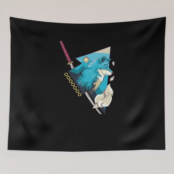 Item preview, Wolf - ÅŒkami the Sky Blue  designed and sold by LonsdaleKa.