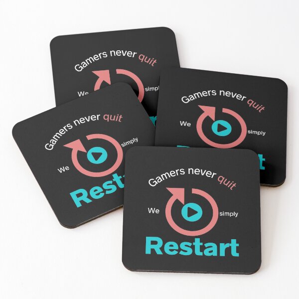 Item preview, Gamers never quit we simply restart Collection designed and sold by Myartbeyours.