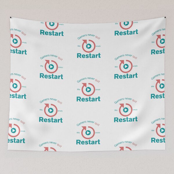 Item preview, Gamers never quit we simply restart Collection designed and sold by Myartbeyours.