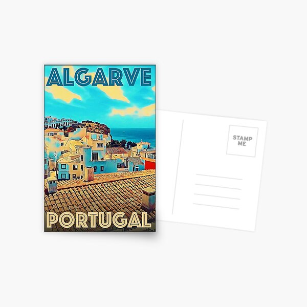 Travel Posters - Algarve Portugal Postcard