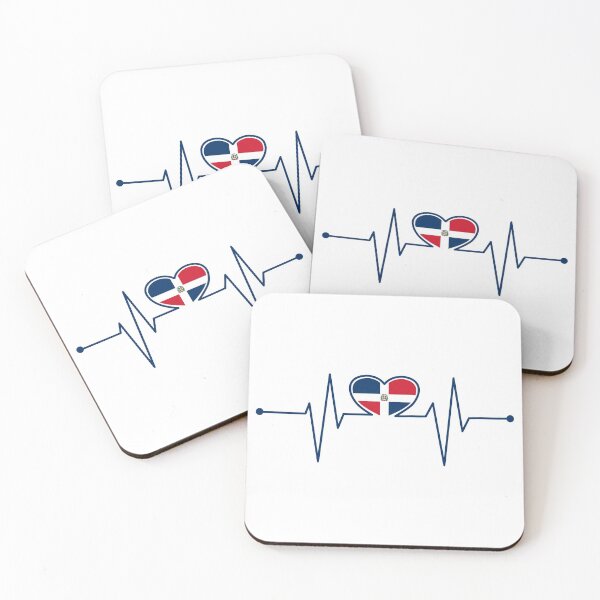 Item preview, dominican republic flag heartbeat designed and sold by buttamelal.