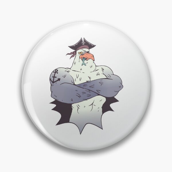 Item preview, Seagull pirate sailor designed and sold by DerSenat.