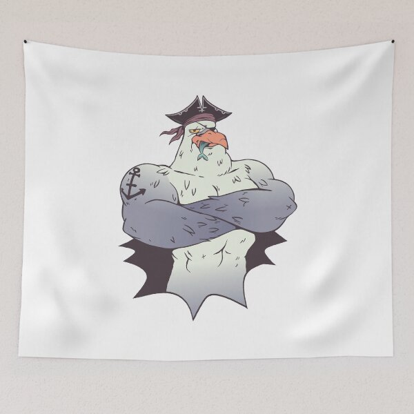Item preview, Seagull pirate sailor designed and sold by DerSenat.