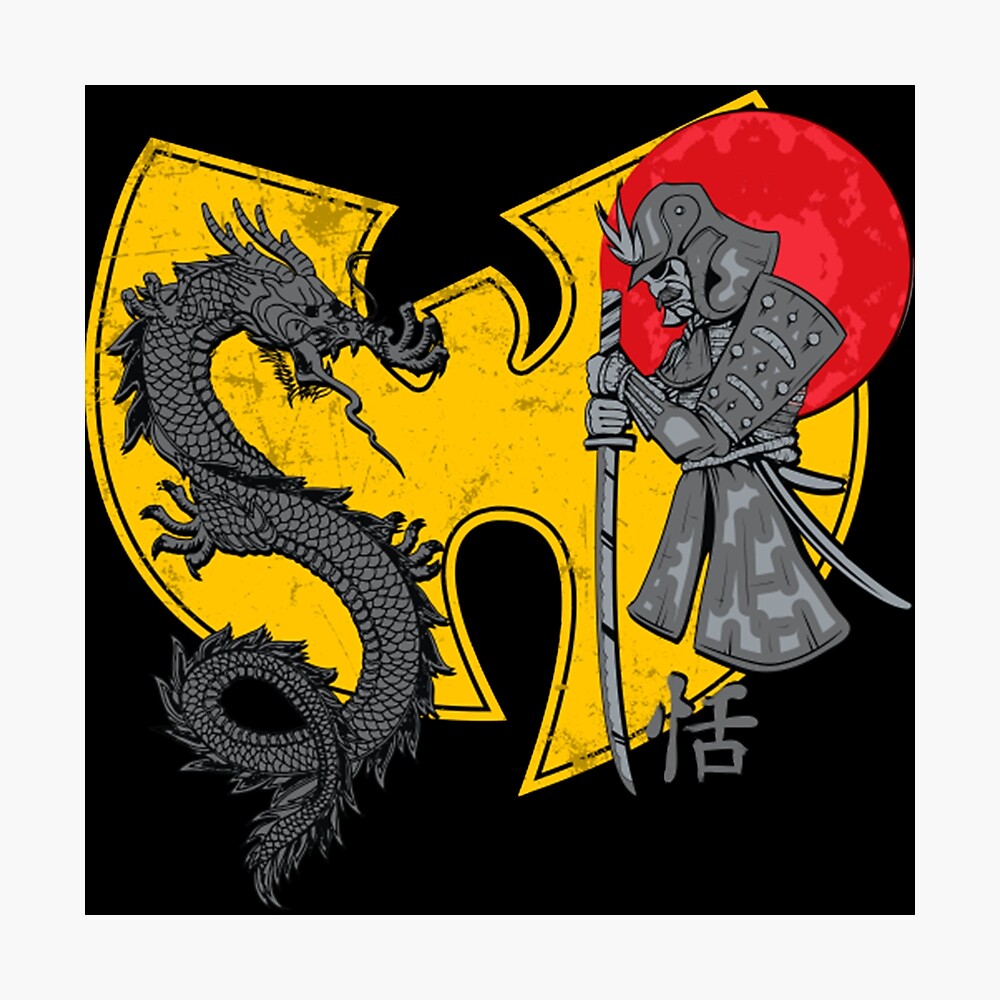 Wu Tang Dragon Warrior Yellow T Shirt Poster By Jwickclassic1 Redbubble