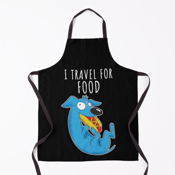 Item preview, Dog eating Food lover Blogger I Travel For Food designed and sold by 123428094.