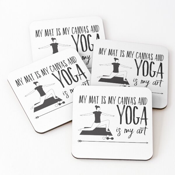 Item preview, My mat is my canvas and yoga is my art designed and sold by ashdenent.