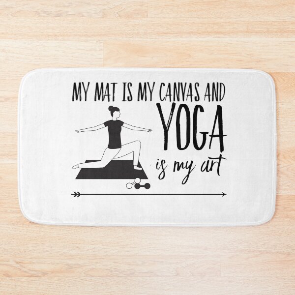 Item preview, My mat is my canvas and yoga is my art designed and sold by ashdenent.