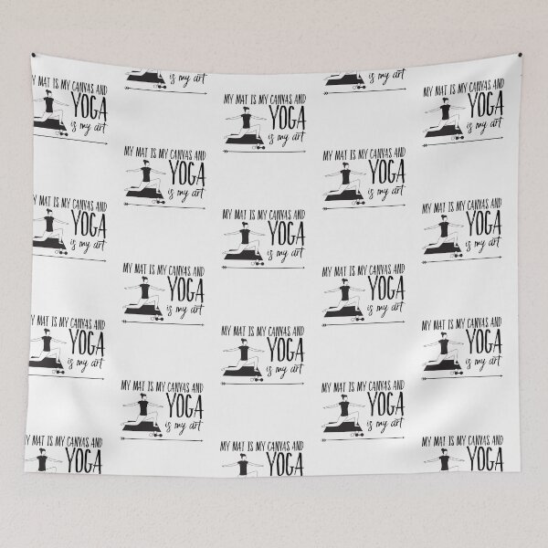 Item preview, My mat is my canvas and yoga is my art designed and sold by ashdenent.