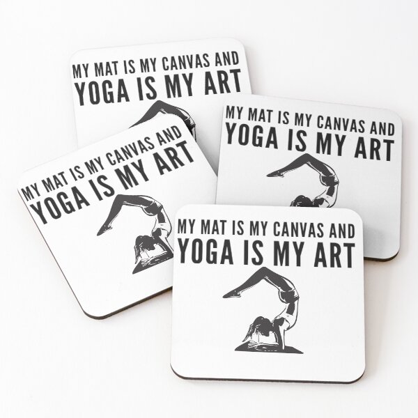 Item preview, My mat is my canvas and yoga is my art bending design designed and sold by ashdenent.