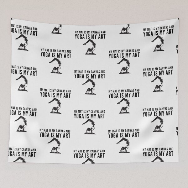 Item preview, My mat is my canvas and yoga is my art bending design designed and sold by ashdenent.