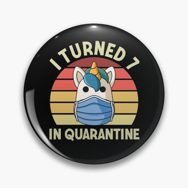 Item preview, Funny Unicorn 7. Birthday gift I Turned 7 In Quarantine designed and sold by 123428094.