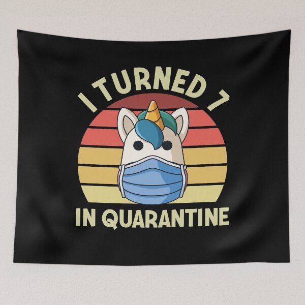 Item preview, Funny Unicorn 7. Birthday gift I Turned 7 In Quarantine designed and sold by 123428094.