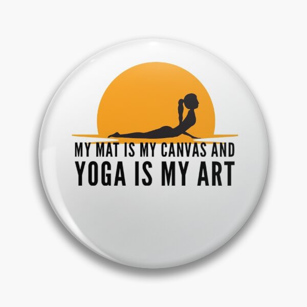 Item preview, My mat is my canvas and yoga is my art sunset design designed and sold by ashdenent.