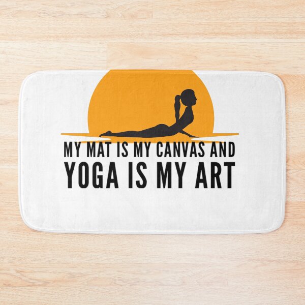 Item preview, My mat is my canvas and yoga is my art sunset design designed and sold by ashdenent.
