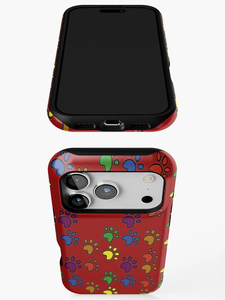 Thumbnail 3 of 4, iPhone Case, Paws Pattern designed and sold by julset.