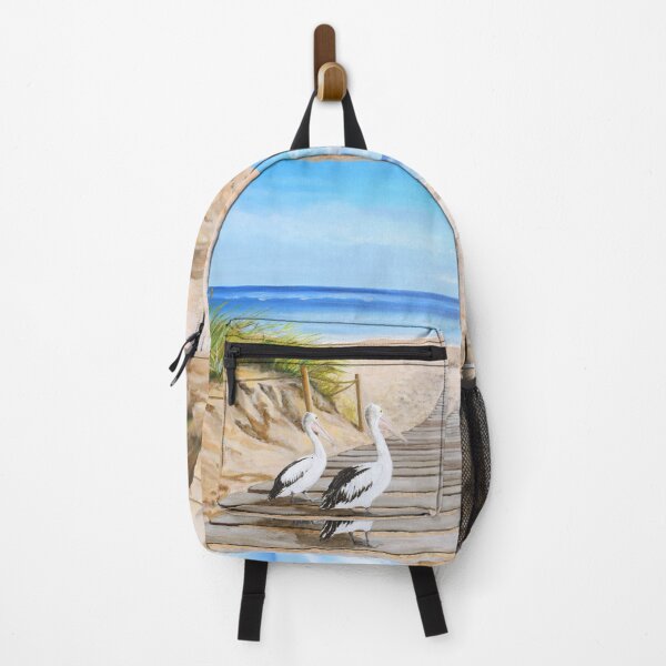 Item preview, pelican path - birds - waterscape - seascape (ED01) designed and sold by Elisabeth Dubois.