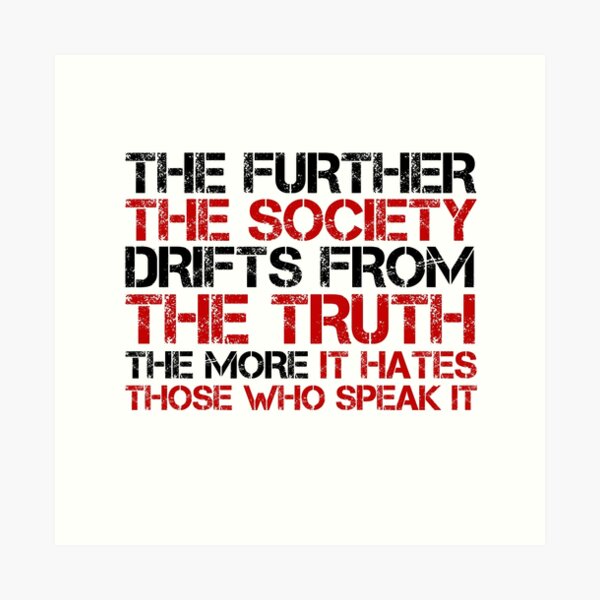 George Orwell Quote Free Speech Truth Political Art Print