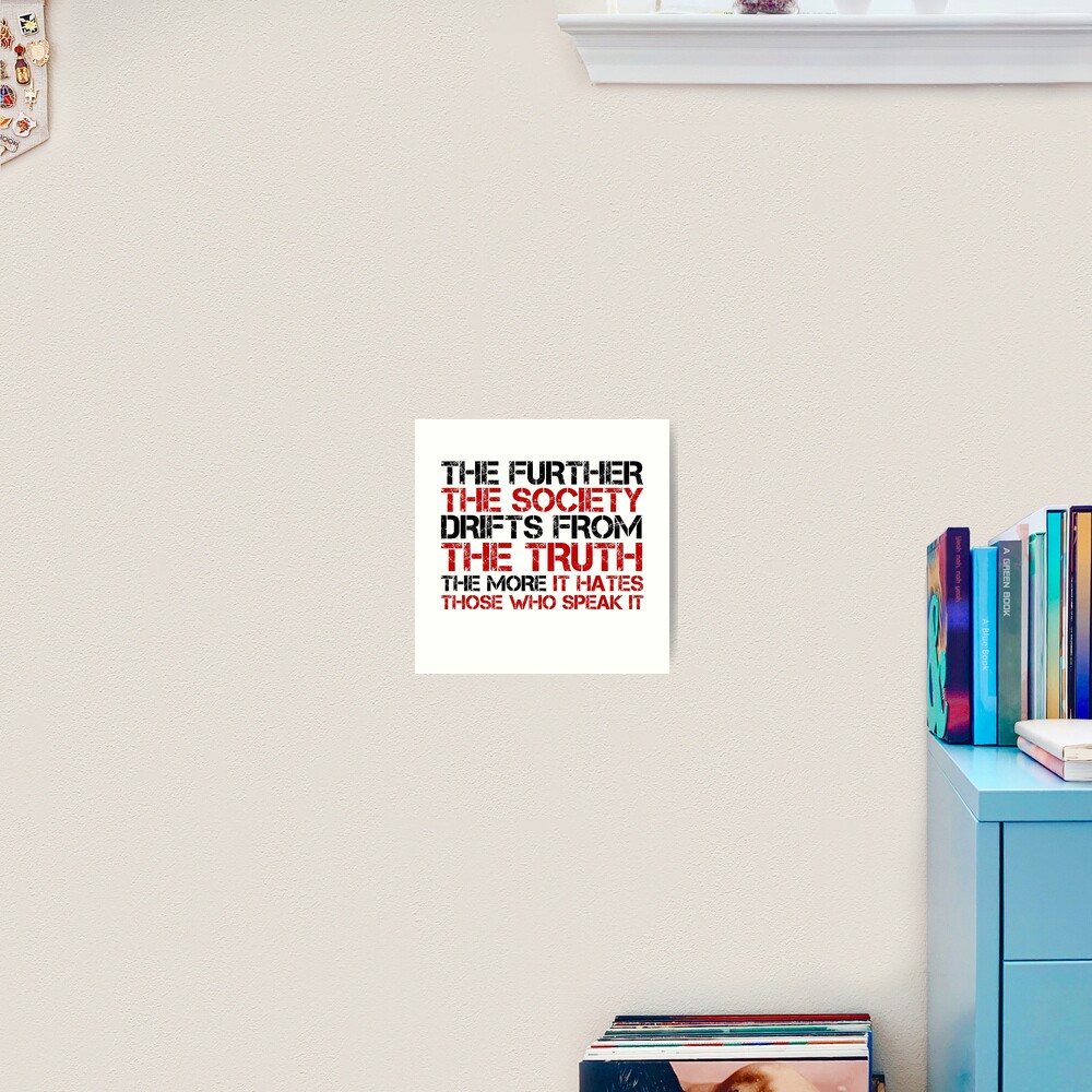George Orwell Quote Free Speech Truth Political Art Print