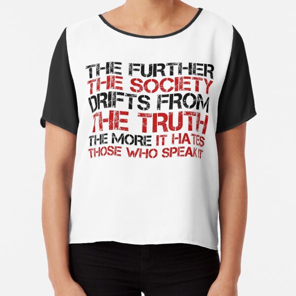 George Orwell Quote Free Speech Truth Political Chiffon Top