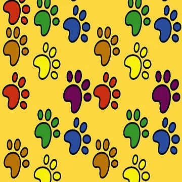 Artwork thumbnail, Paws Pattern by julset