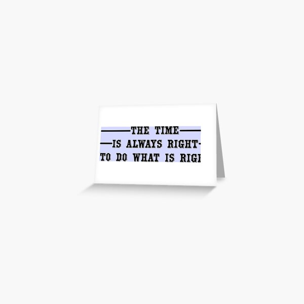 Quotes By Martin Luther King Jr Greeting Card