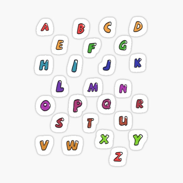 Alphabet Stickers for Sale