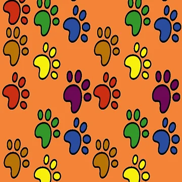 Artwork thumbnail, Paws Pattern by julset