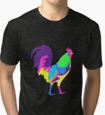 Psychedelic Chicken Tri-blend T-Shirt