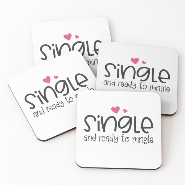 Item preview, Funny Single and Ready to Mingle Valentine Typography designed and sold by Hommie9977.