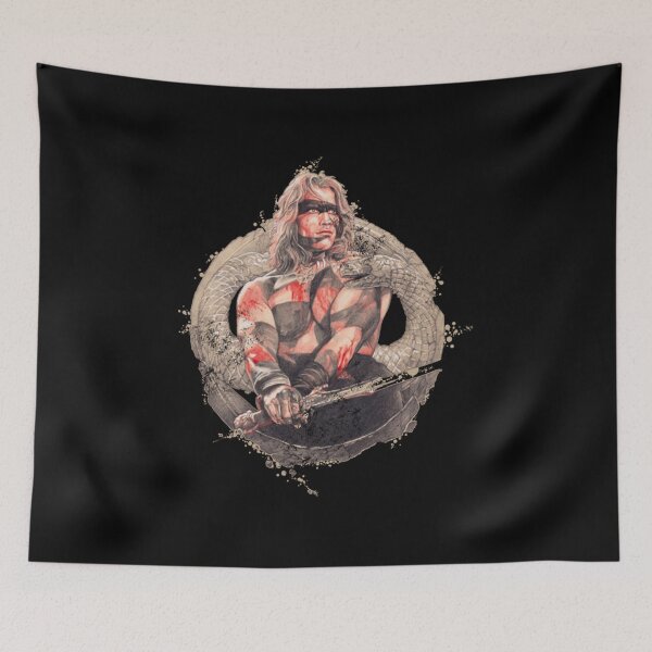 Item preview, Conan The Barbarian Ilustration Vintage T-Shirt designed and sold by JWickClassic1.
