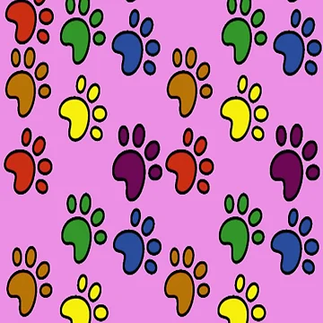 Artwork thumbnail, Paws Pattern by julset