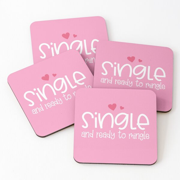 Item preview, Funny Single and Ready to Mingle Valentine Typography designed and sold by Hommie9977.